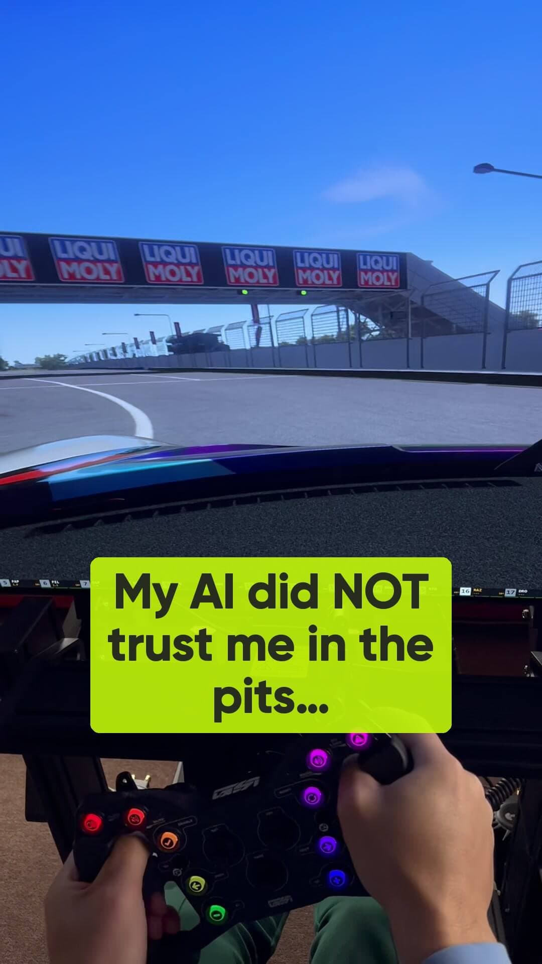 undefined video preview: My AI did not trust me in the pits